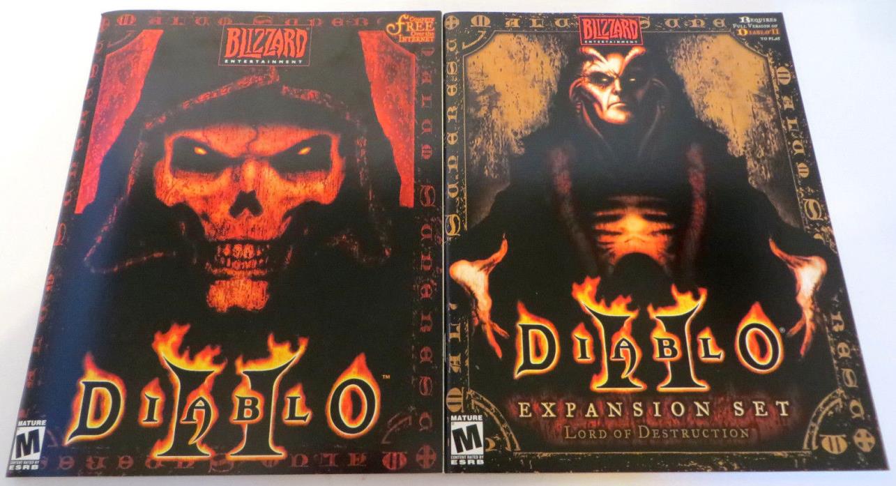 Diablo II and Expansion Set Lord of Destruction PC Instruction Manuals