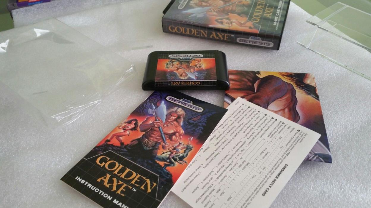 Golden Axe Original First Release Print Sega Genesis FACTORY NEW OPEN