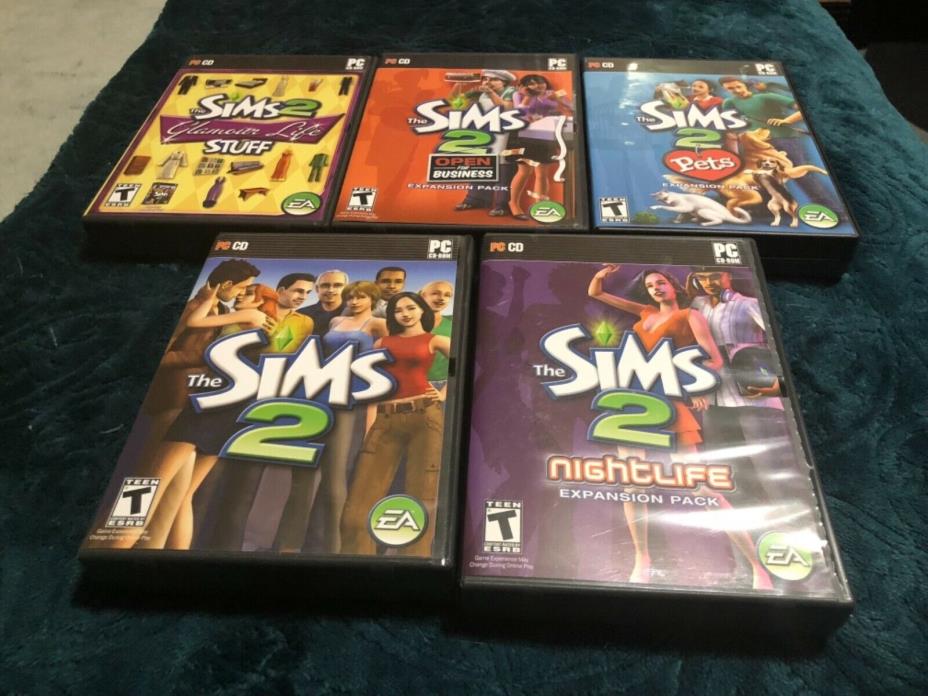 The Sims 2 PC Games Lot & Expansions Passes Excellent! Pls Read Description