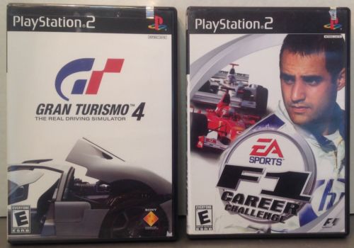 Two PlayStation 2 Games Gran Turismo 4 + EA Sports F1 Career Challenge Pre-owned
