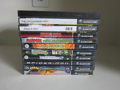 Lot of 11 GameCube games Pikmin 2, Pokemon Colosseum, Spyro, StarFox, More