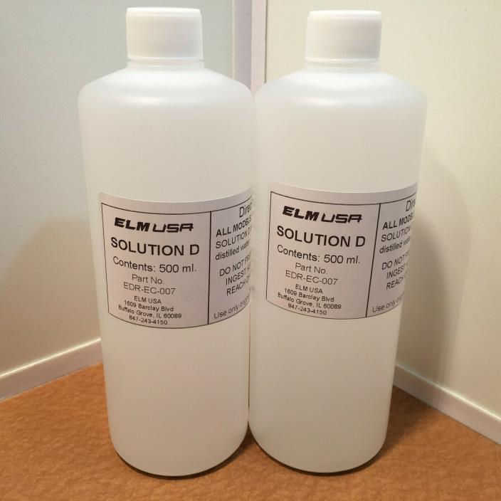 Lot of 2 NEW Authentic RTI ECO-ELM  Solution D 500ml Water Conditioner