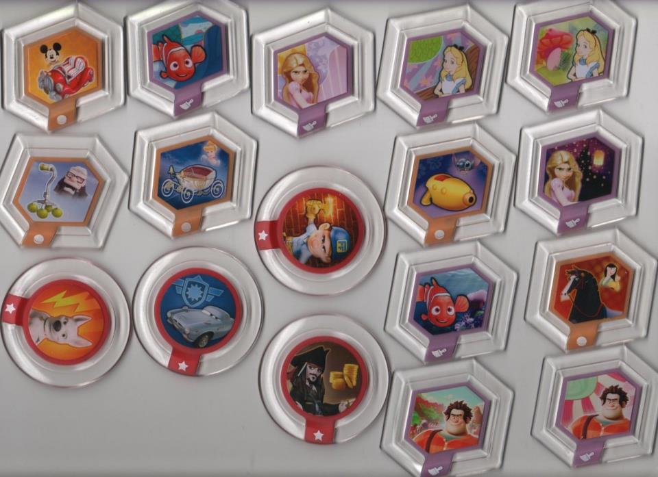 Disney Infinity Power Discs Serie 1 Complete sets (17/17) x4 Ship worlwide