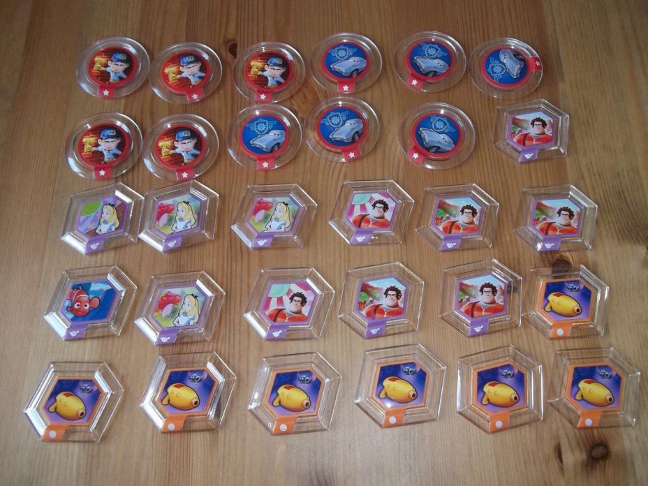 Disney Infinity Mix lot of over 110 power discs whit rares Ship worlwide
