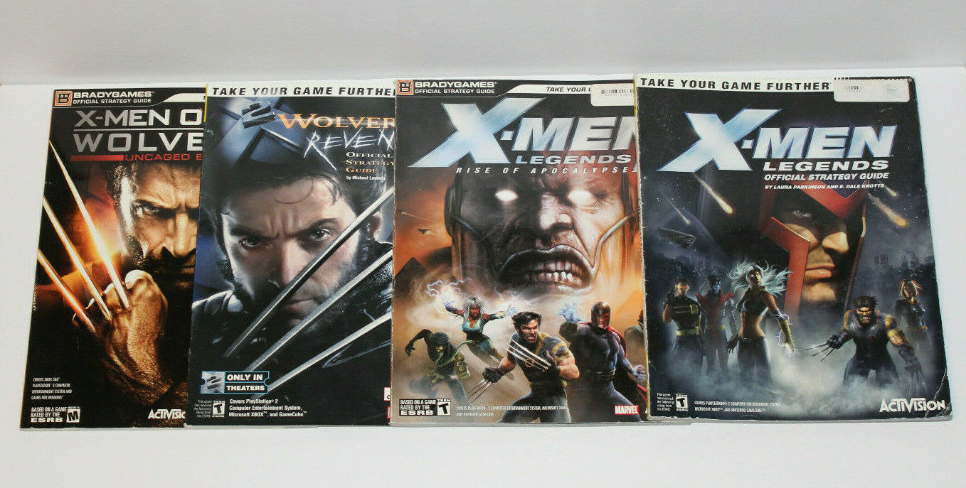 Lot of 4 X-Men Strategy Guides Legends Wolverine X2