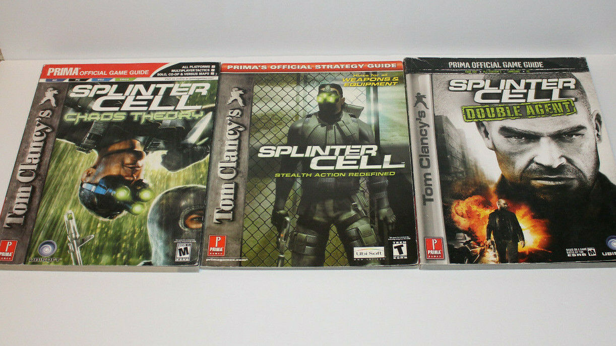 Lot of 3 Splinter Cell Prima Strategy Guides