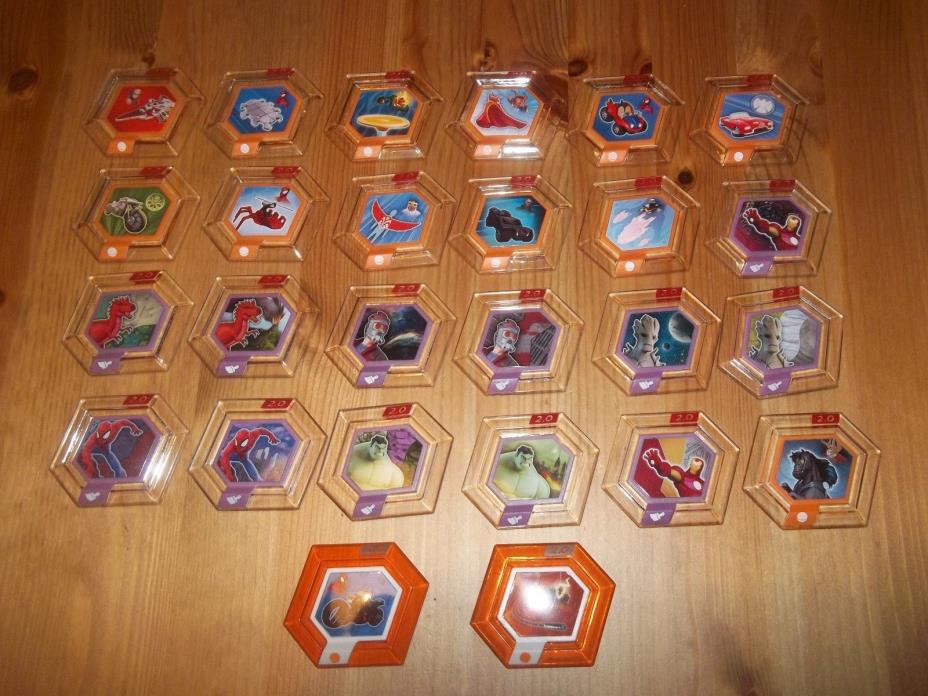 Disney Infinity Power Discs Complete set Marvel 2.0 (42/42) Ship worlwide