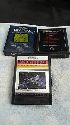 Three Game Lot- Sky Jinks, Combat, Demon Attack (Atari 2600) (020703)