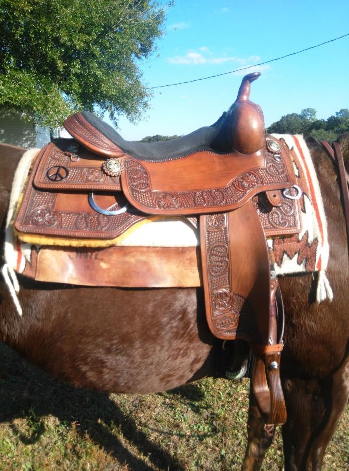 165 Reining Saddle by Elite Custom Saddles