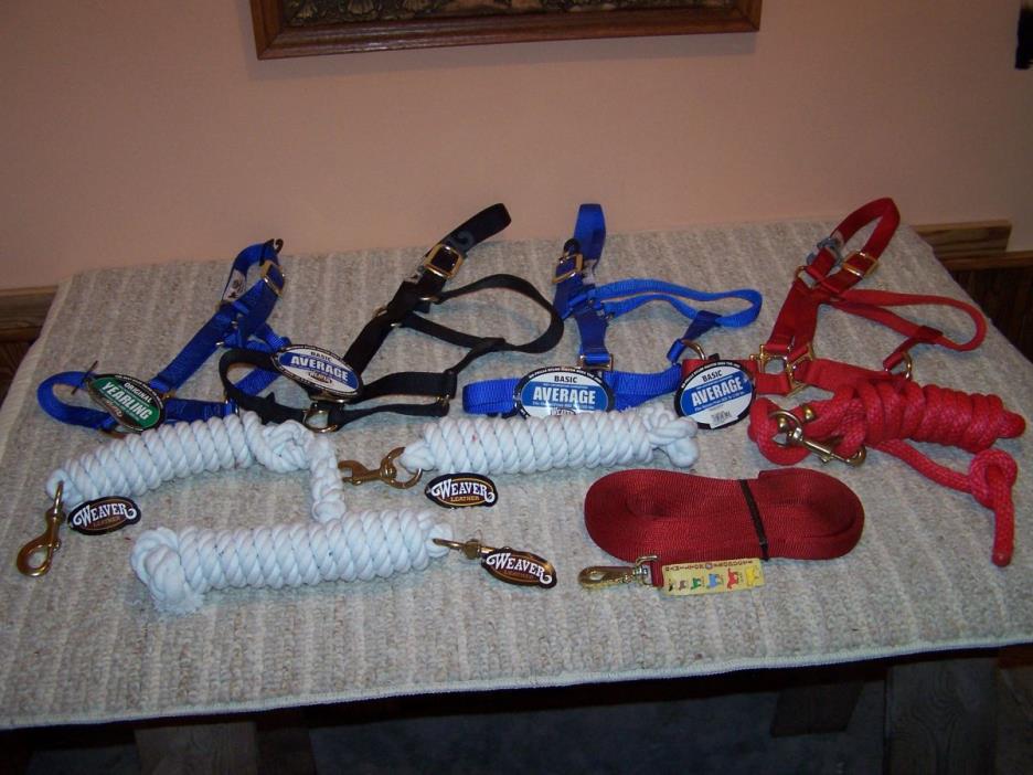 Brand New Halters Lead Ropes