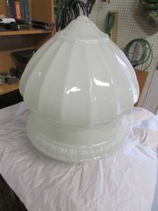 Vintage Fresno Ca. Acorn Glass Street Light Globe (Port Orchard)