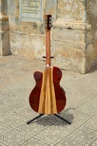 Pinol Guitars and Ukuleles OM-000 Solid Cocobolo Rosewood / Tigerwood
