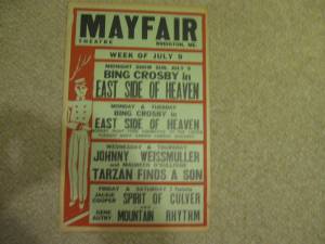 1939 Original Movie theater Poster Tarzan (west knoxville)