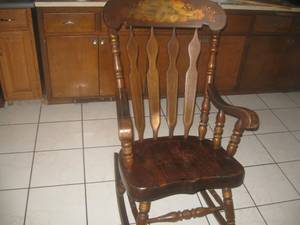 wood rocking chair (west milwaukee)