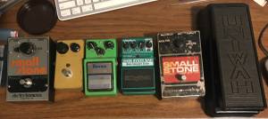 Small Stone Phaser, Uniwah, MXR Distortion+ (NE Portland)