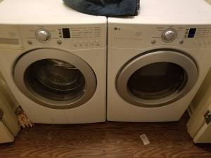 LG washer and dryer