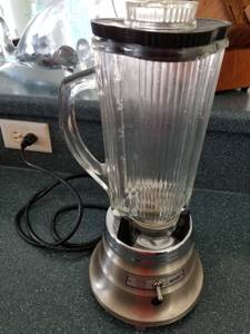 BAR BLENDER STAINLESS STEEL with GLASS Canister! (JAX BCH)