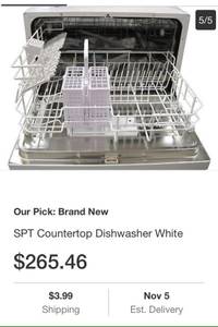 Countertop Dishwasher NEW IN BOX (Roxboro)
