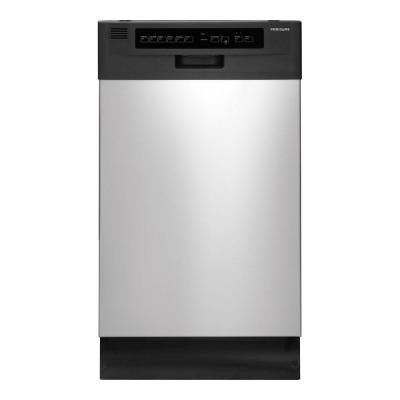 Frigidaire 18 in. Front Control Dishwasher in Stainless Steel with Stainless