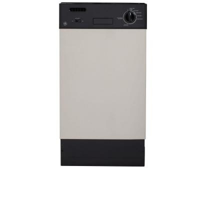 GE 18 in. Front Control Dishwasher in Stainless Steel with Stainless Steel Tub