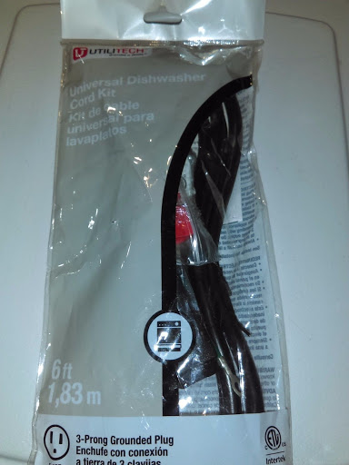Utilitech Universal Dishwasher Cord Kit #0575623 Fast Free