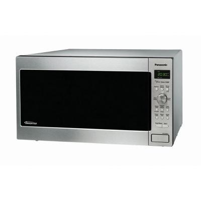 Panasonic Family Size 1.6 cu. ft. Countertop Microwave in Stainless Steel with