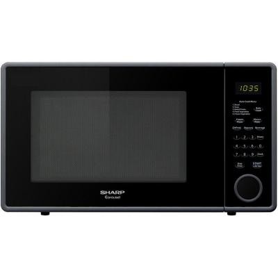 Sharp 1.1 cu. ft. Countertop Microwave in Smooth Black