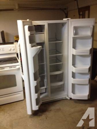 GE refrigerator and stove and microwave -