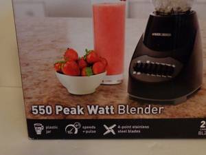 Brand New Black & Decker 550 Peak Watt 10 Speed 6 Cup Blender (Morrisville)