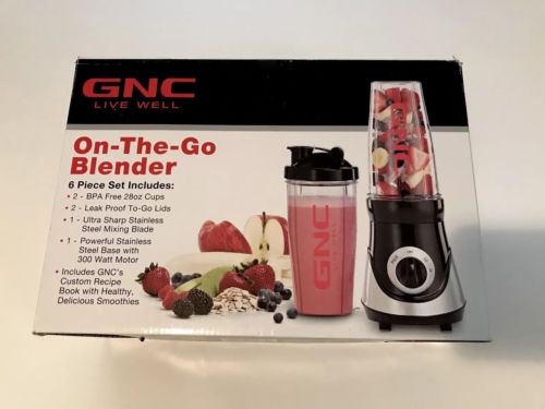 GNC On The Go Blender, Blender With Travel Cups