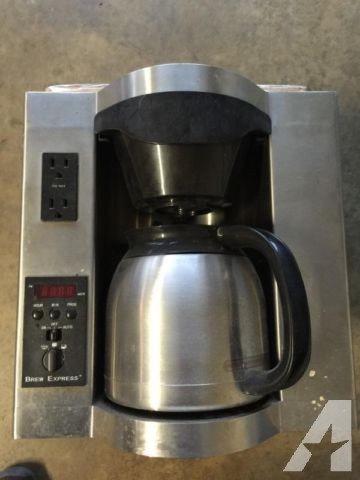 Brew Express stainless built in wall self filling coffee maker system