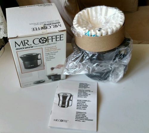 Mr. Coffee Quick Brew Microwave Coffee Maker #QB1 New In Box
