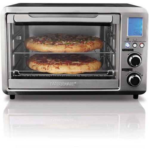 Digital Toaster Oven Heat Bake Broil and Defrost Toaster