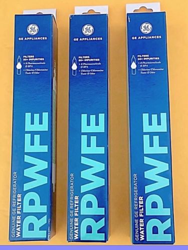 Three - Brand New, Genuine Rpwfe Refrigerator Water Filters