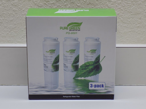 3 Pack Pure Green Refrigerator Water Filter PG-8001 New