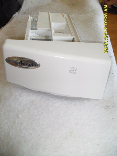 amana frontload washer dispencer drawer model number