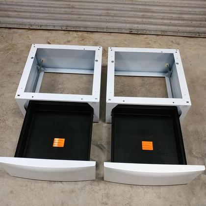 Like New Samsung Electric Dryer and Two Samsung Pedestals with Storage Drawers