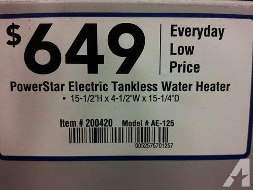 NEW!!!PowerStar AE125 Whole House Electric Tankless Water Heater