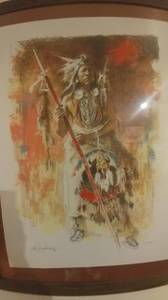 Roy Anderson Native American Lithograph (El Paso)