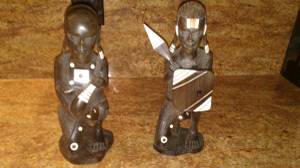 African solid wood statues (Upper marlboro)
