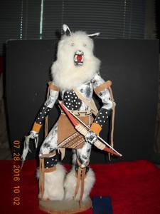 Wolfman Kachina Doll by Leroy Henderson (Aztec, NM)