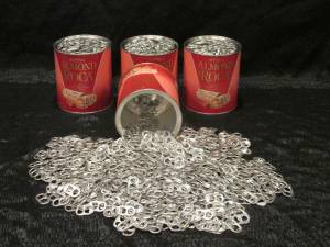 Over 1,000 Clean/Shinny Aluminum Beverage Open Top Tabs -(Henderson) (Arts And