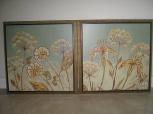 Pair of Framed Flower Pictures (Boca Raton)