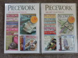 Piecework Magazine CD Collection 2004-2007 Brand New!!! (Hopkins)