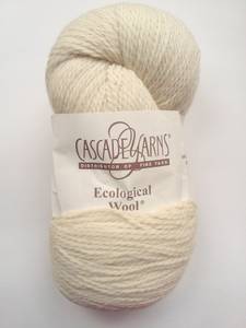Cascade Ecological 100% Wool Yarn, Cream, 4 skeins, Bulky (Hopkins)