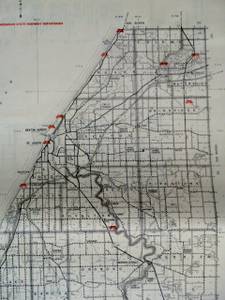Vintage Plat County Maps (Carmel/Westfield area)