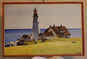 Edward Hopper Lighthouse Print - Framed (Indianapolis)
