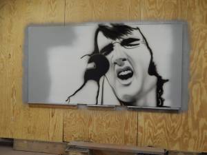 Elvis Painting (Rockaway Beach)