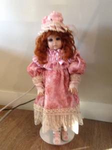 2ft Beautiful doll on Strong Sturdy stand exceptional condition