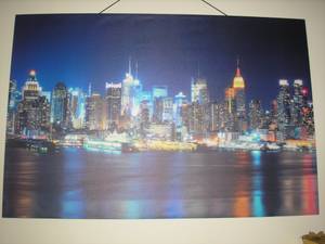 New York City, New York canvas painting 50x39 (River Rouge, MI)